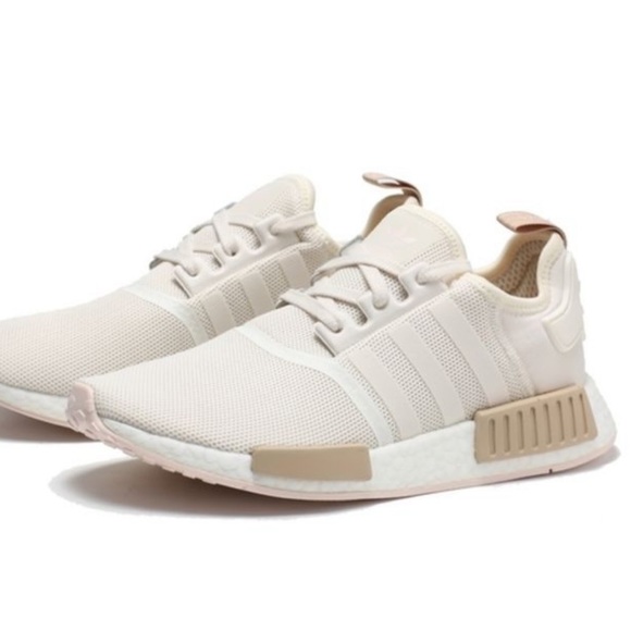 NWT ADIDAS NMD R1 originals women’s size 9.5 in chalk white - Picture 1 of 14